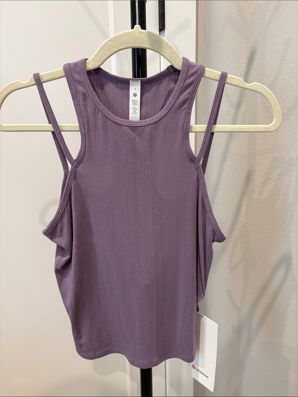 lululemon athletica Ribbed Double-Strap Yoga Tank in Dusty Lavender